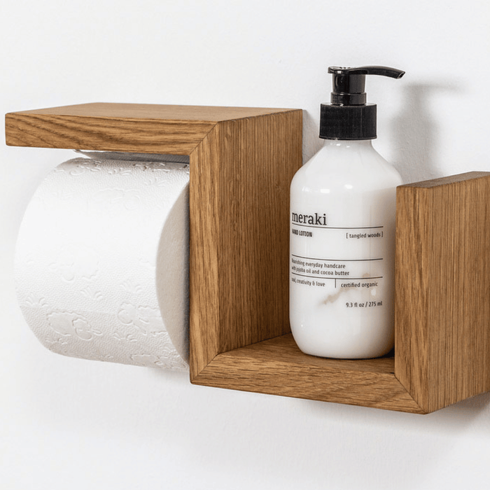 Toilettenpapierhalter BEN aus Massivholz Eiche von cannas