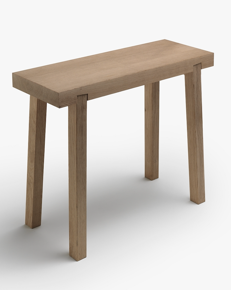 Hocker von Side by Side aus Eiche