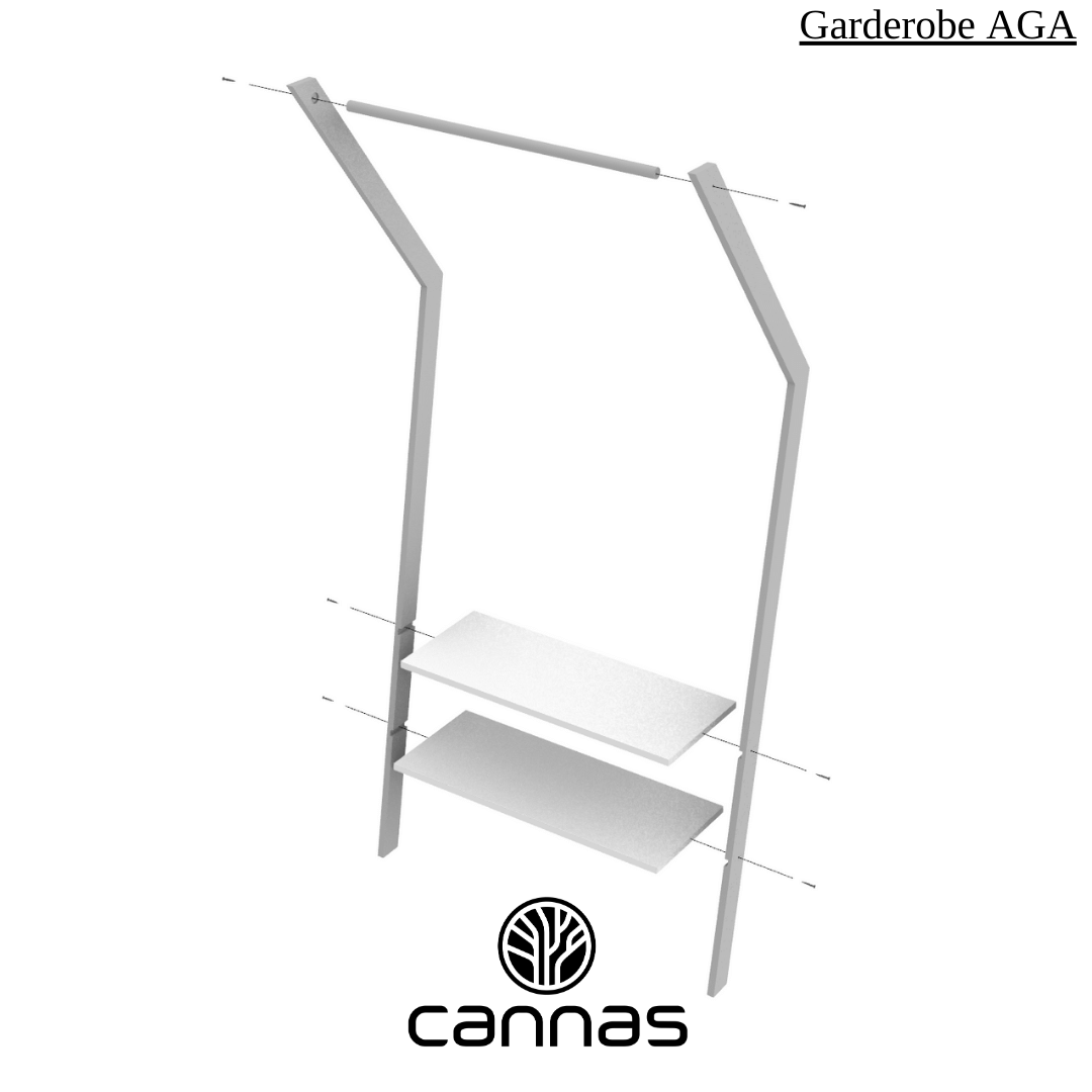 Detailzeichnung Garderobe AGA von cannas