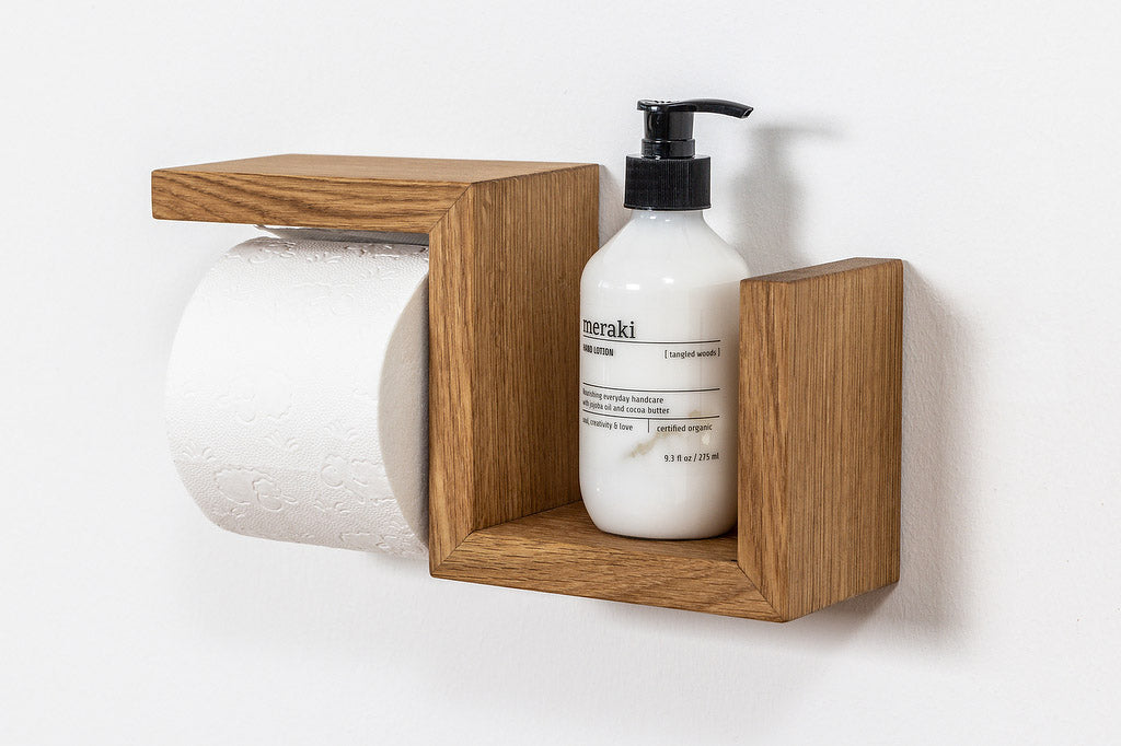 Toilettenpapierrollenhalter BEN aus Eiche