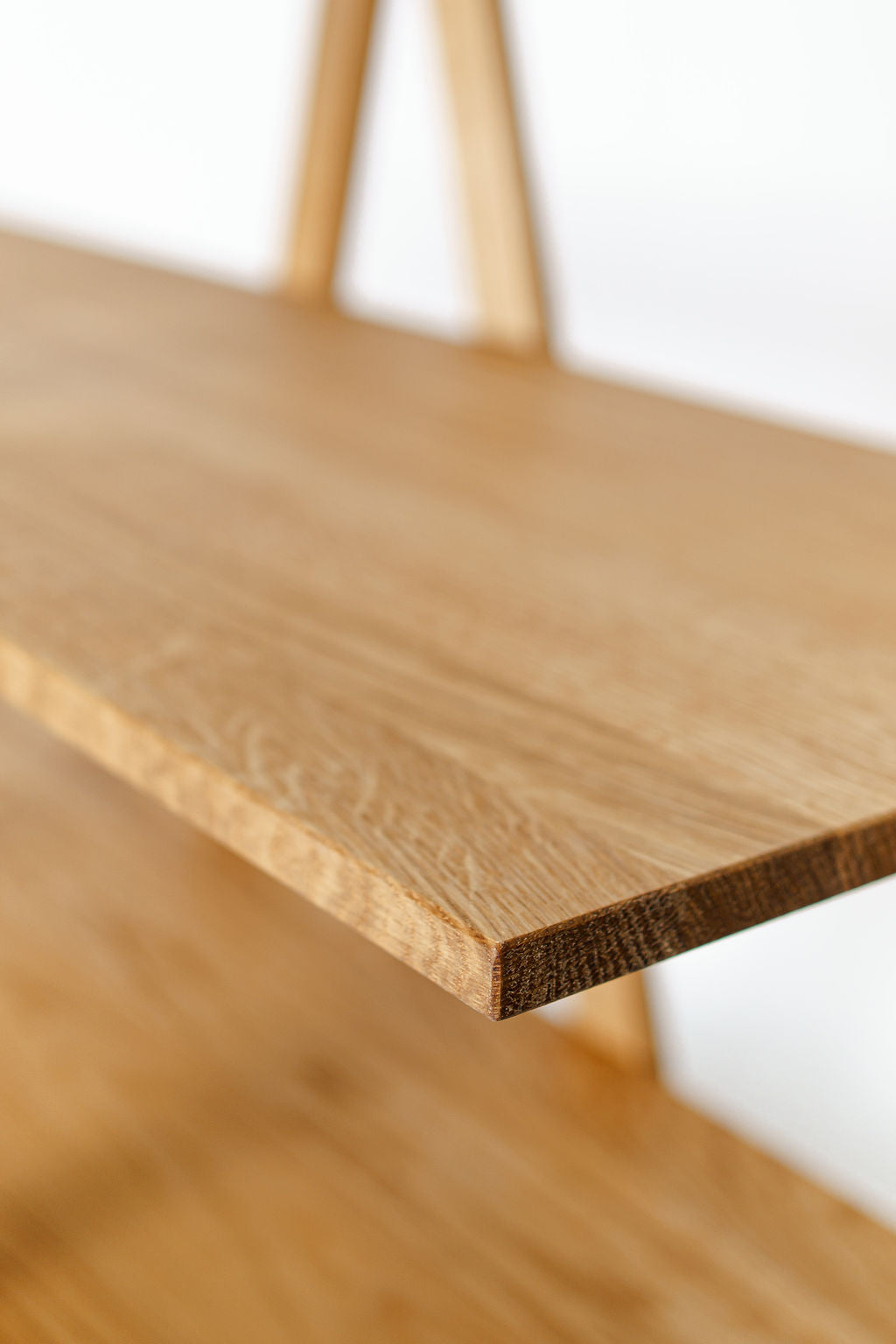 Leiterregal Holz Eiche